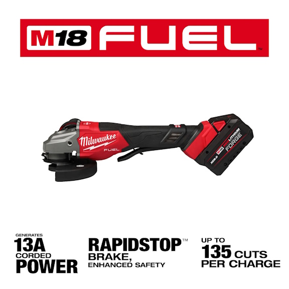 MILWAUKEE 3670-22 M18 FUEL™ 4-1/2"-6" Braking Grinder, Paddle Switch Kit - Image 3