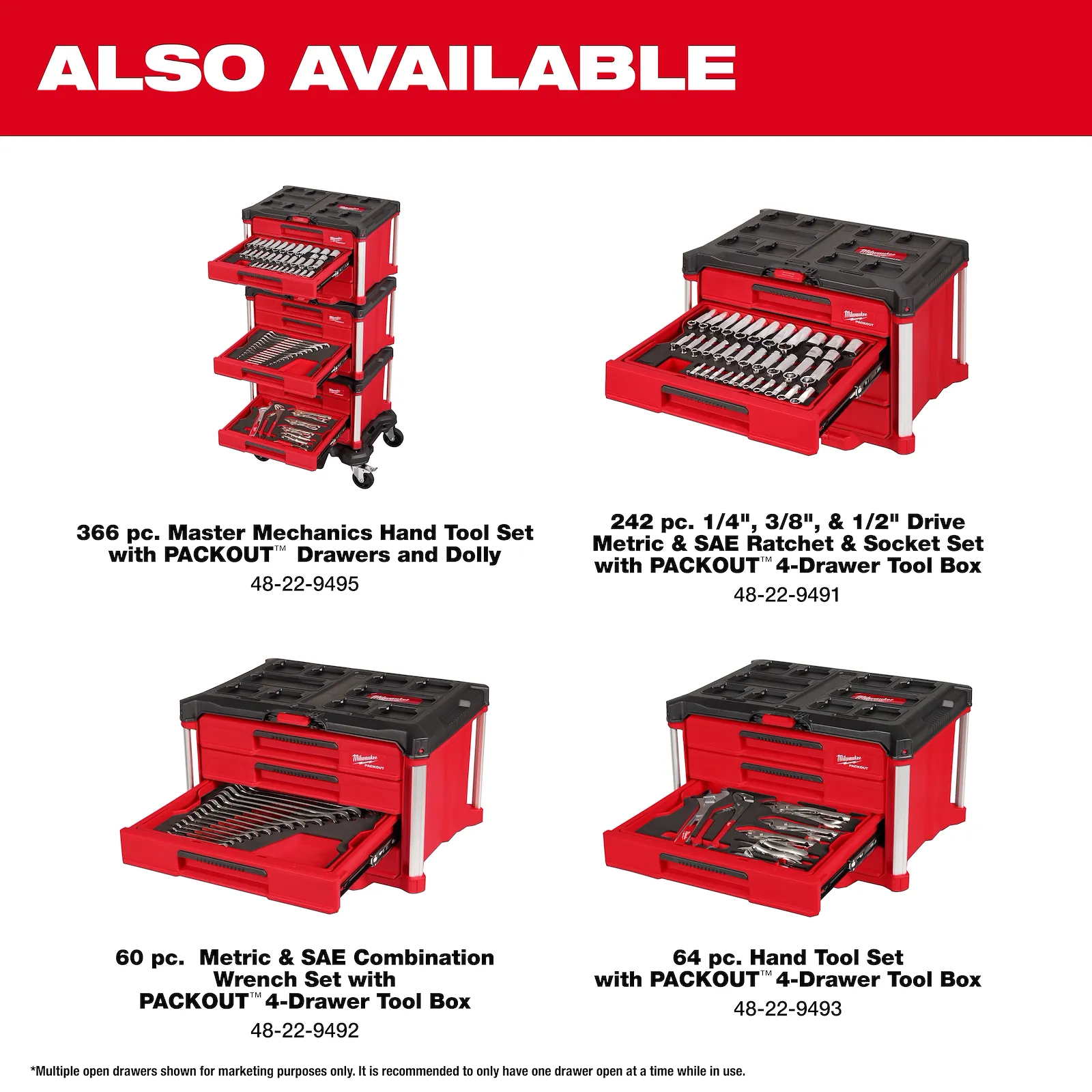 MILWAUKEE 48-22-0160 9PC Pliers & Wrench Set with Tray for PACKOUT Drawers - Image 8