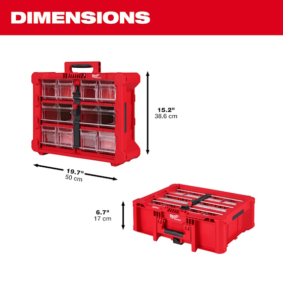 MILWAUKEE 48-22-8433 Packout Tilt Bin Organizer - Image 3