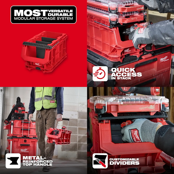 MILWAUKEE 48-22-8437 PACKOUT™ Compact Crate - Image 2