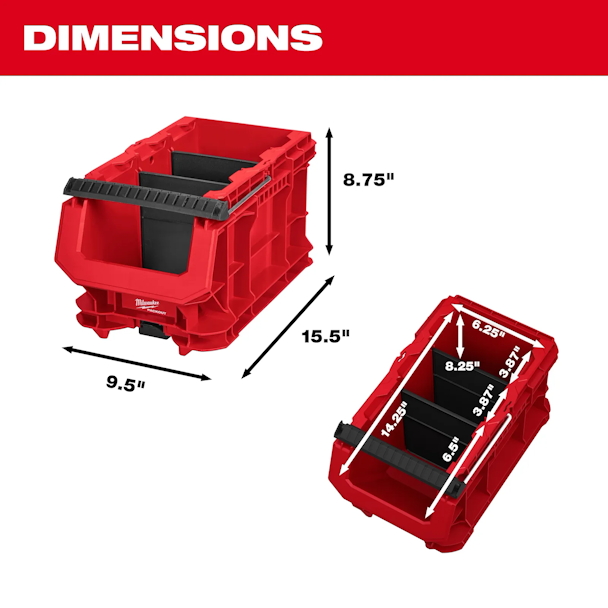 MILWAUKEE 48-22-8437 PACKOUT™ Compact Crate - Image 5