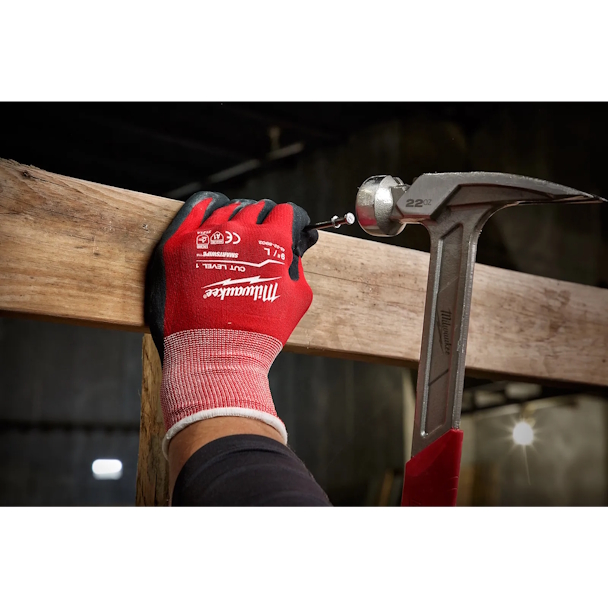 MILWAUKEE 48-22-8903 Cut Level 1 Nitrile Dipped Gloves XL - Image 4