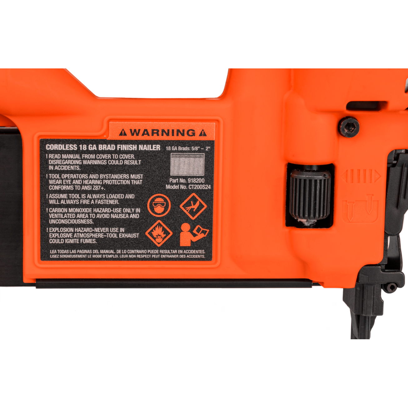 PASLODE 918200 Cordless 18 Ga Straight Brad Finish Nailer (CT200S24) - Image 10