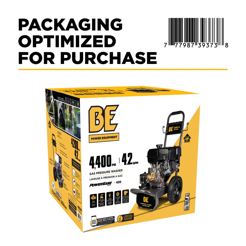 BE B4415PA 4,400 PSI 4.2 GPM Cold Water Gas Pressure Washer, PowerEase 420 - Image 12