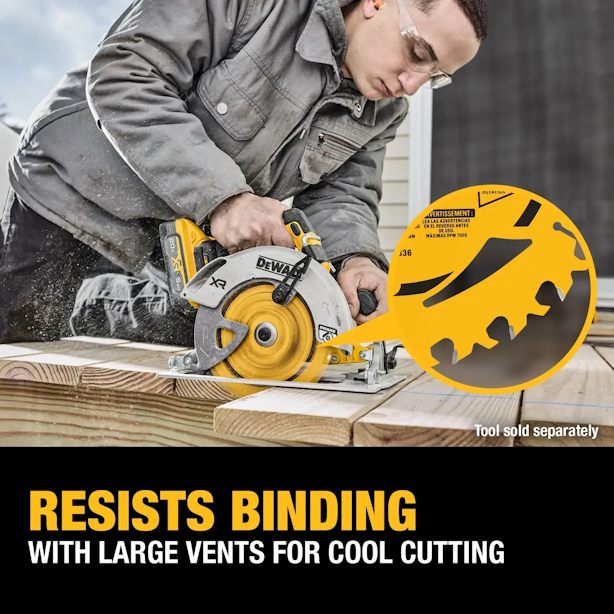 DEWALT DWA261224 6-1/2" 24T Framing Circular Saw Blade - Image 5