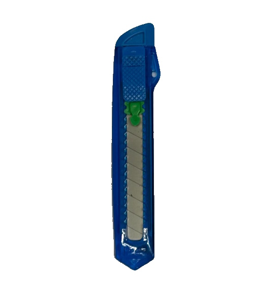 TASK RIC-00011 - 18mm Auto Lock Light Duty Knife (Blue) BOX of 60 - Image 2