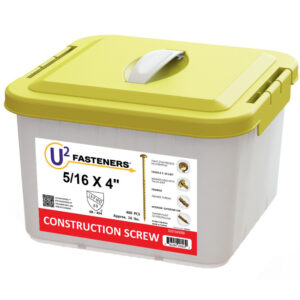 U2 S20104000B Structural Wood Screws 5/16" x 4" 400/bx