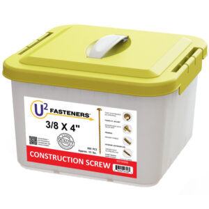U2 S22104000B Structural Wood Screws 3/8" x 4" 300/bx