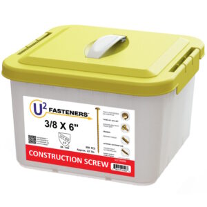 U2 S22106000B Structural Wood Screws 3/8" x 6" 300/bx