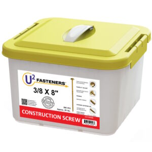 U2 S22108000B Structural Wood Screws 3/8" x 8" 300/bx