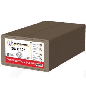 U2 S22112000B Structural Wood Screws 3/8" x 12" 300/bx