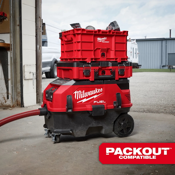 MILWAUKEE 0888-20 M18 PACKOUT 9 Gallon Dual-Battery Dust Extractor w/VACLINK - Image 10