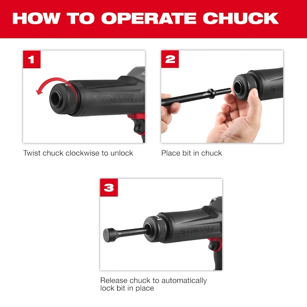 MILWAUKEE 3771-20 M18 Fuel Striker Hammer Chisel - Image 12