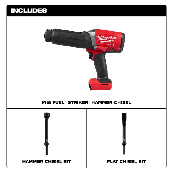 MILWAUKEE 3771-20 M18 Fuel Striker Hammer Chisel - Image 7