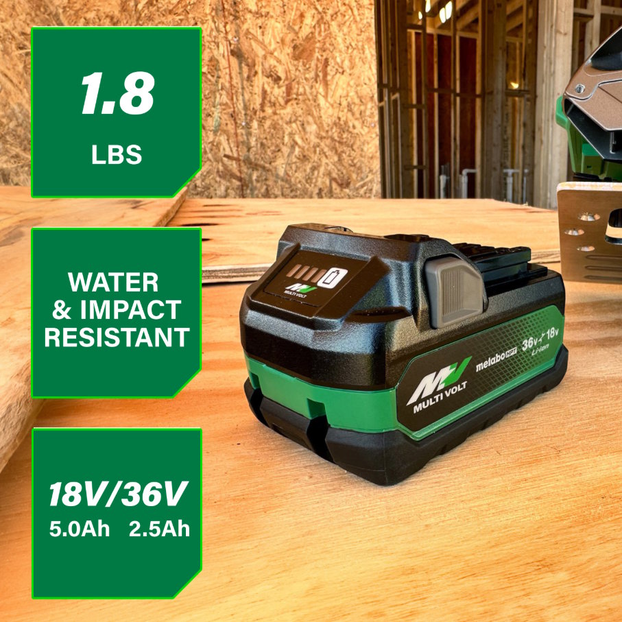 METABO 380083M HPT 36V/18V MultiVolt Battery 2.5Ah/5Ah BSL36A18X - Image 2