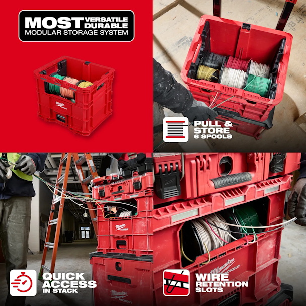 MILWAUKEE 48-22-8043 PACKOUT™ Wire Pulling XL Crate - Image 2