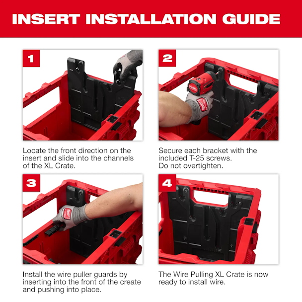 MILWAUKEE 48-22-8044 Wire Pulling Inserts for PACKOUT™ XL Crate - Image 7