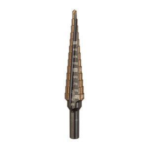 MILWAUKEE 48-89-9281 Cobalt Step Drill Bit (1/8"-1/2") #1, 3/8" 3-flat Shank