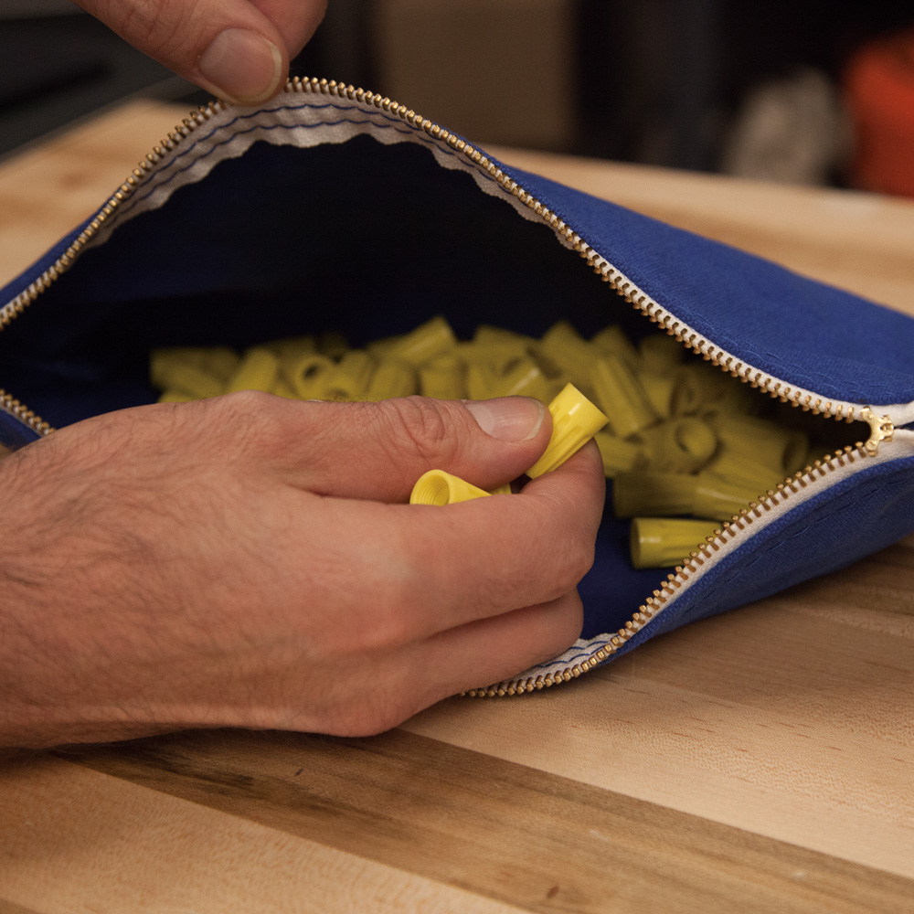 KLEIN TOOLS 5140 Zipper Bags Canvas Tool Pouches Olive/Orange/Blue/Yellow 4PK - Image 6