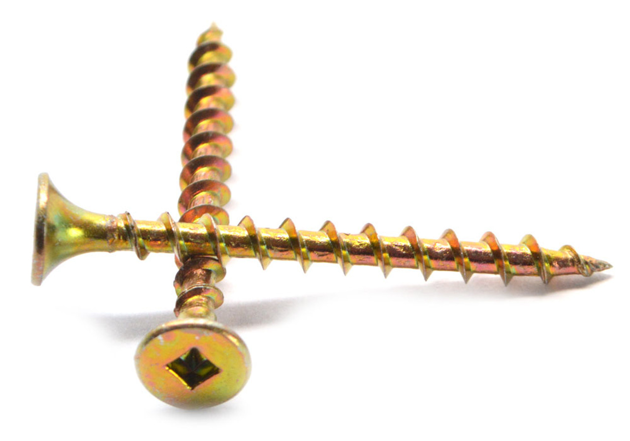 FITSFAST 585503 #8 x 3" Yellow Deck Screws 300/Jar