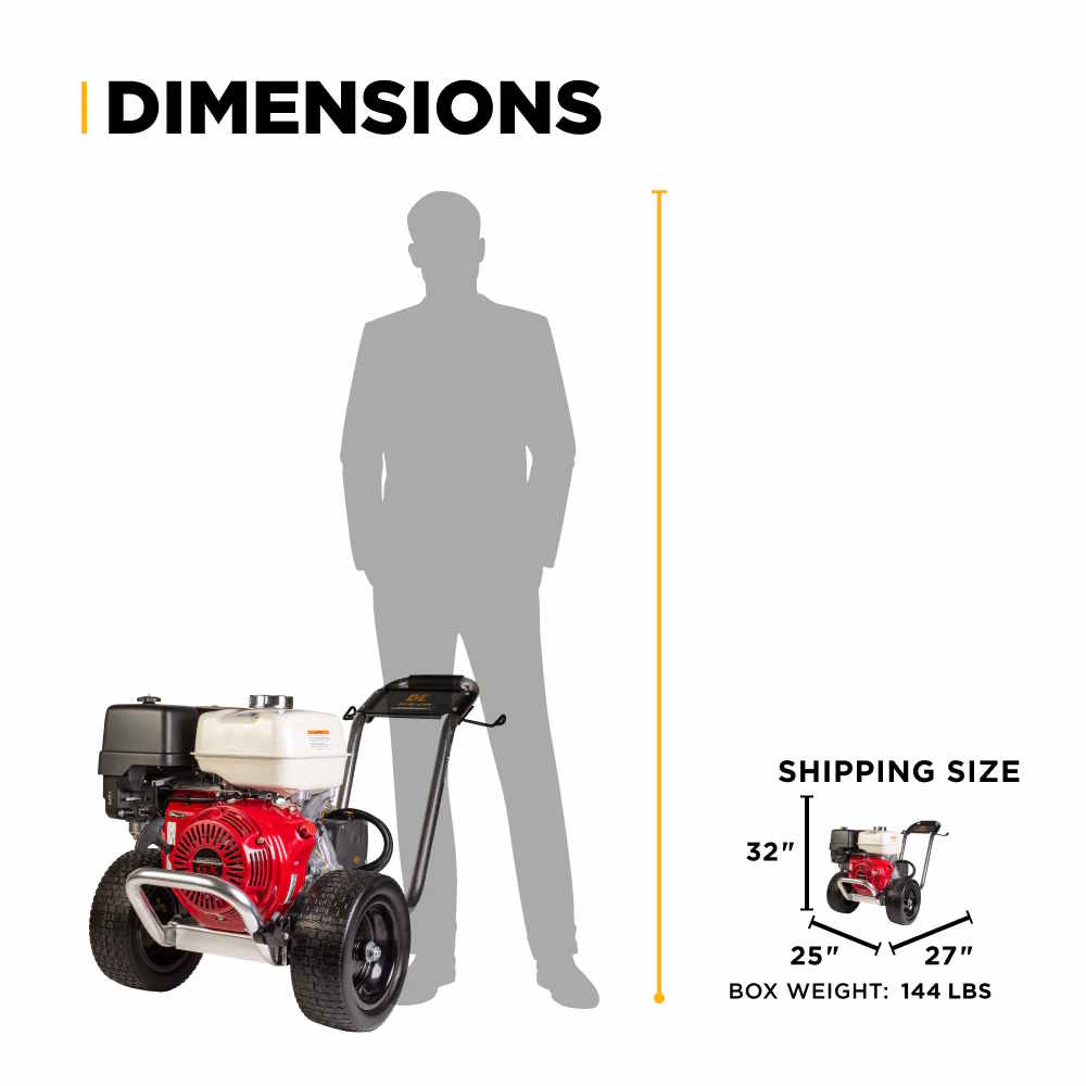 BE POWER B4213HAAS 4,200 PSI 4.2 GPM Cold Water Gas Pressure Washer - Image 12