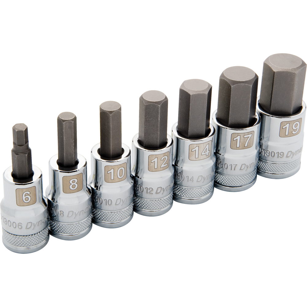 DYNAMIC TOOLS D018014 1/2" Drive 7PC 6Pt Metric Standard Socket Set - Image 2