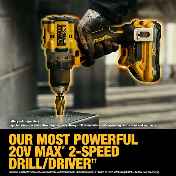 DEWALT DCD801B 20V MAX XR Brushless Cordless 1/2" Drill/Driver (Tool Only) - Image 5