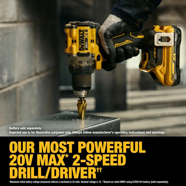 DEWALT DCD801B 20V MAX XR Brushless Cordless 1/2" Drill/Driver (Tool Only) - Image 6