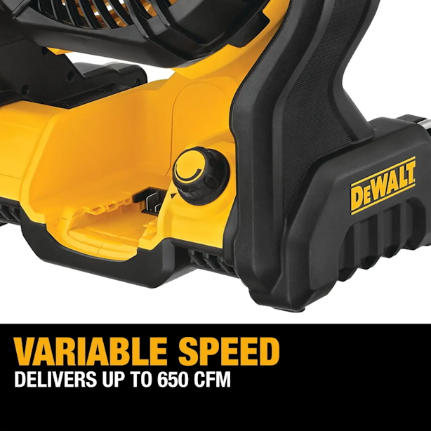 DEWALT DCE512B 20V Jobsite Fan w/650 CFM - Image 3