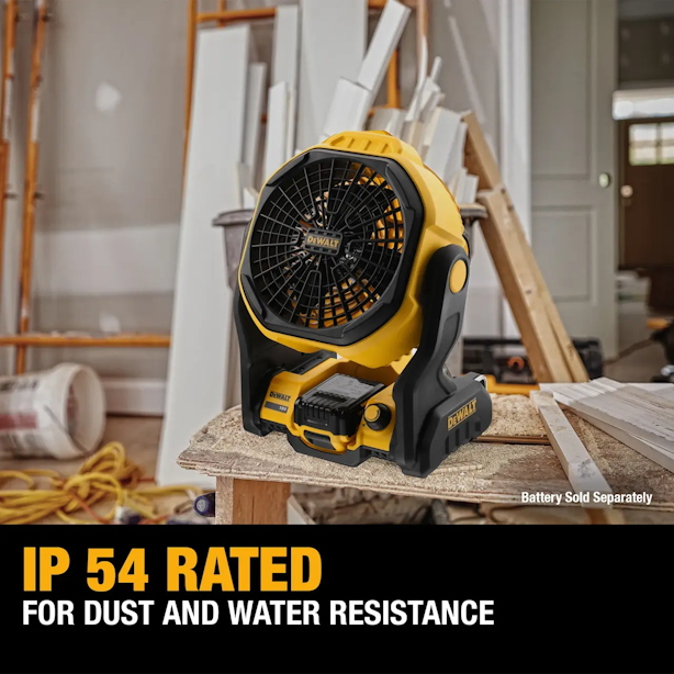 DEWALT DCE512B 20V Jobsite Fan w/650 CFM - Image 4