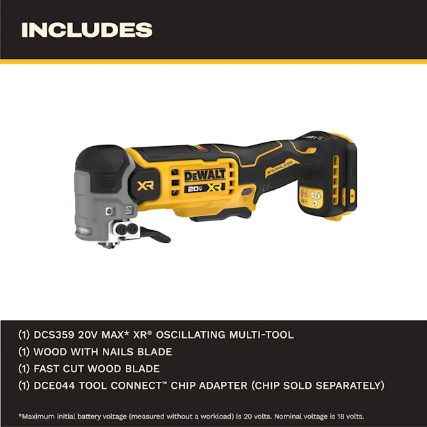 DEWALT DCS359B 20V MAX XR Oscillating Multi-Tool (Tool Only) - Image 4