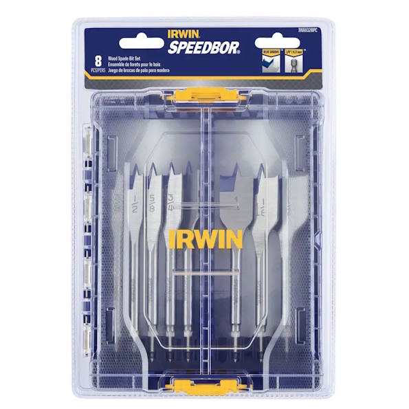 IRWIN IWAX128PC Speedbor Max Flat Spade Bit Set 8PC - Image 4