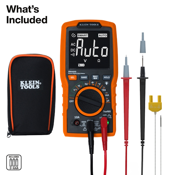 KLEIN MM460S Smart Digital Multimeter, 600V AC/DC Auto-Ranging - Image 2