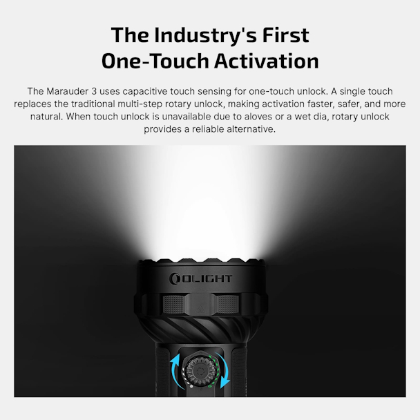 OLIGHT O-MARAUDER3-OG-CA Marauder 3 - 25,000 Lumen Rechargeable Light (Orange) - Image 3