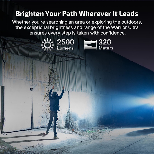 OLIGHT Warrior Ultra 2500 Lumens Tactical Flashlight with OAL Material - Image 2