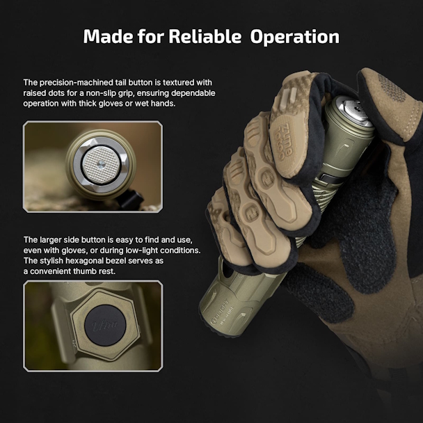 OLIGHT Warrior Ultra 2500 Lumens Tactical Flashlight with OAL Material - Image 3
