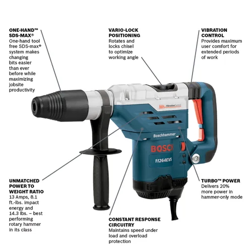BOSCH 11264EVS 1-5/8" SDS MAX Combination Hammer - Image 2