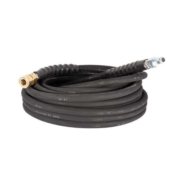 BE POWER 85.238.153 Hose 50FT 3/8" S/B BLK BRS QC, MAX 4000 PSI
