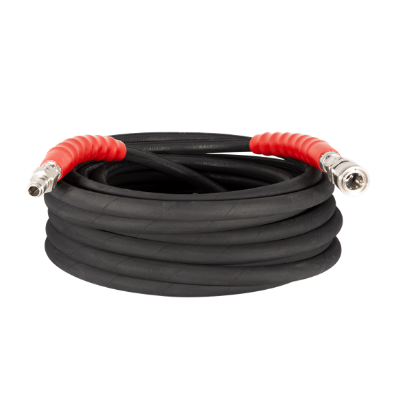 BE POWER 85.238.251 Hose 50FT 3/8" D/B BLK SS QC, MAX 6000 PSI
