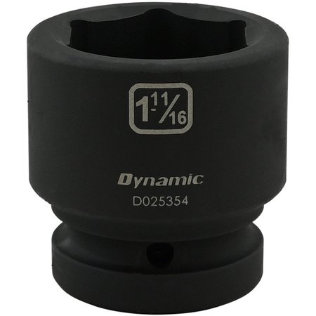 DYNAMIC TOOLS D025354 1" Drive 6Pt 1-11/16" Standard Impact Socket