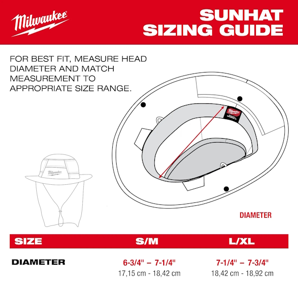 MILWAUKEE M770G-SM WORKSKIN Sunshade Hat - Gray SM - Image 5