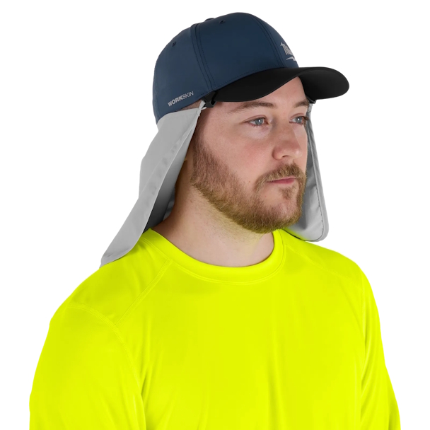 MILWAUKEE M770G-SM WORKSKIN Sunshade Hat - Gray SM - Image 8